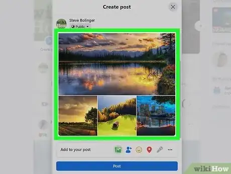 Image titled Post Multiple Photos on Facebook Step 7