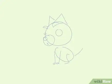 Image titled Draw a Cartoon Dog Step 4