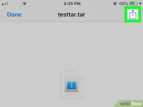 Image titled Open a Tar File on iPhone or iPad Step 19