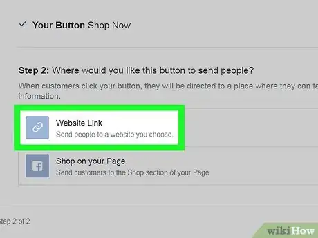 Image titled Add a Shop Now Button on Facebook on PC or Mac Step 8