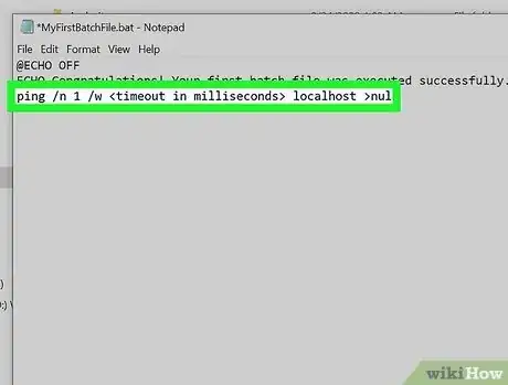 Image titled Delay a Batch File Step 3
