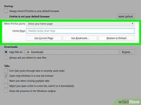Image titled Change Your Startup Page in Your Internet Browser (for Windows) Step 13