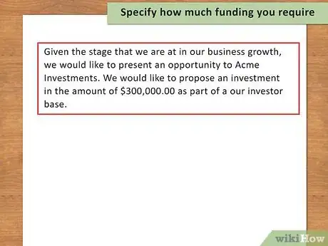 Image titled Write an Investor Proposal Letter Step 10