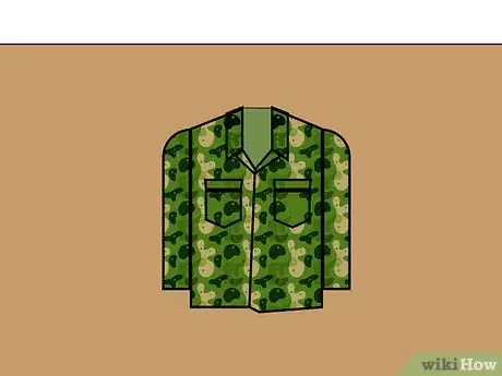 Image titled Fold Army Combat Uniforms Step 1