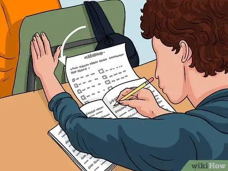 Image titled Cheat on a Test Using a Desk Step 17