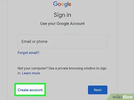 Image titled Make a Google Account Step 2