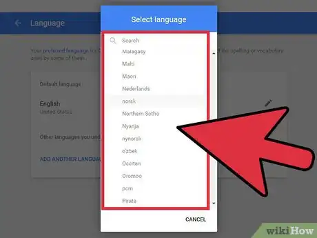 Image titled Change Your Default Language on Gmail Step 17