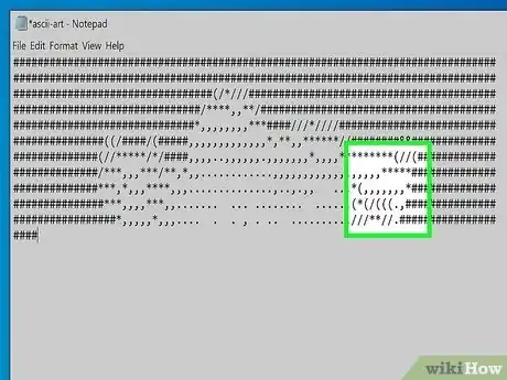 Image titled Create ASCII Art Step 6