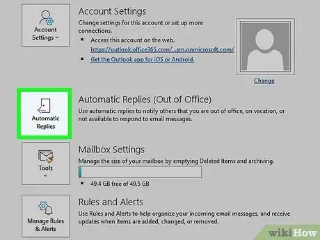 Image titled Set Up Out of Office in Outlook Step 2
