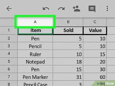 Image titled Add Columns on Google Sheets Step 8