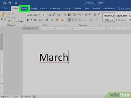 Image titled Make a Calendar in Word Step 10