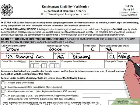 Image titled Complete an I9 Form Step 2