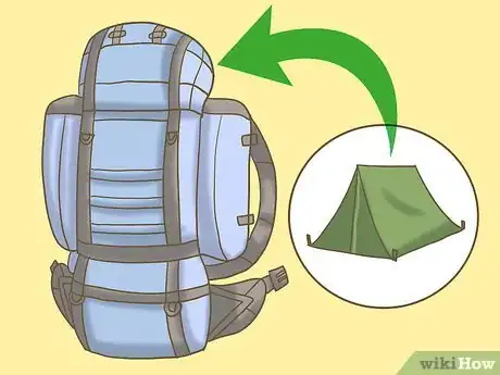 Image titled Pack a Tent Inside a Backpack Step 1