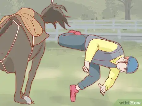 Image titled Avoid Injuries While Falling Off a Horse Step 4