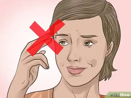 Image titled Avoid Eyebrow Piercing Scars Step 2