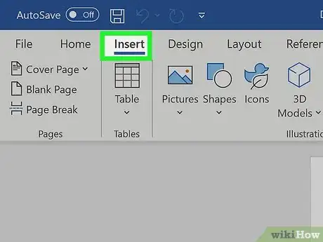 Image titled Make a Bar Chart in Word Step 1