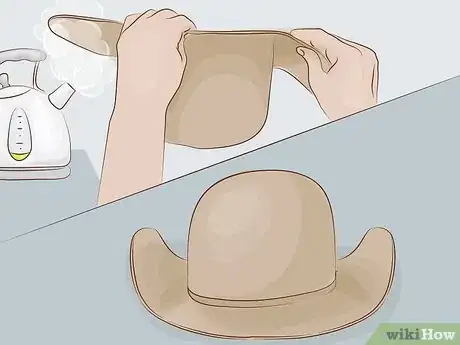 Image titled Shape a Cowboy Hat Step 8