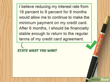 Image titled Write a Letter to Reduce Credit Card Interest Rates Step 6