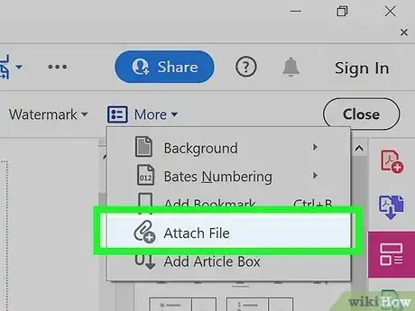 Image titled Attach a File to a PDF Document Step 5