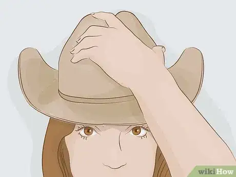 Image titled Shape a Cowboy Hat Step 9