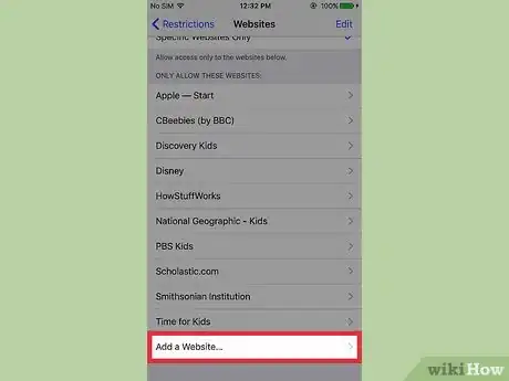 Image titled Block Websites on an iPhone Step 19