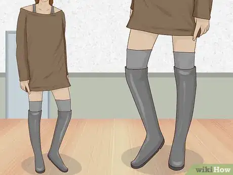 Image titled Wear Thigh High Socks Step 5