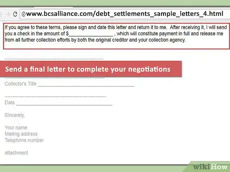 Image titled Write a Credit Card Settlement Letter Step 14
