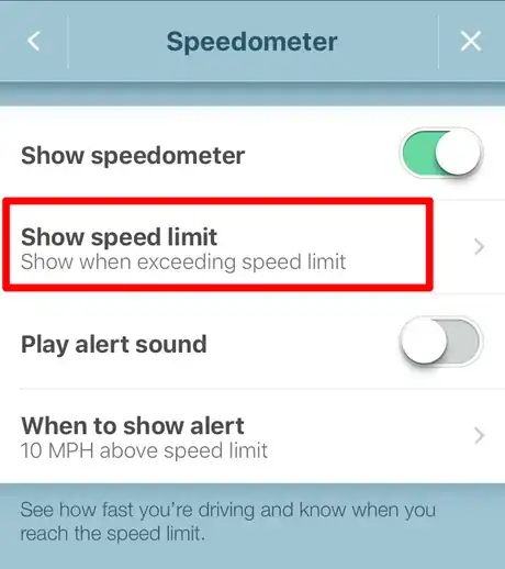 Image titled Change the Audible Speed Alert Preferences in Waze Step 7.png