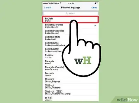 Image titled Change the Language on a Cell Phone Step 4
