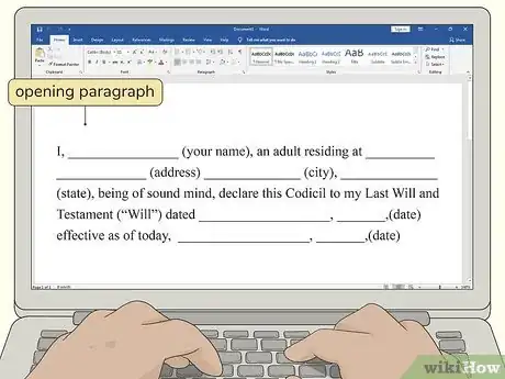 Image titled Write a Codicil Step 3