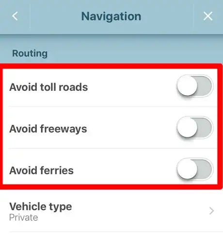 Image titled Change Your Navigation Route Options in Waze Step 4.png
