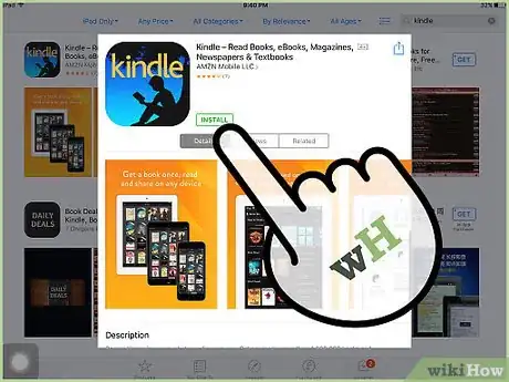 Image titled Buy Kindle Books on the iPad Step 4