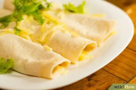Image titled Make a Tortilla Cheese Roll Up Final
