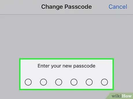 Image titled Set a Passcode on an iPhone Step 6