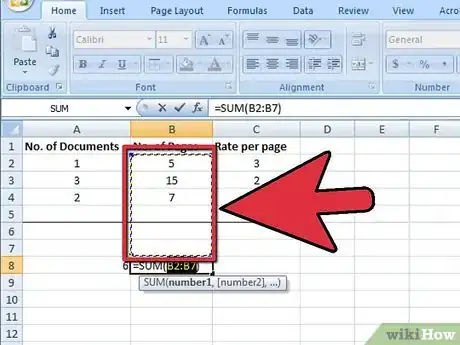 Image titled Use the Sum Function in Microsoft Excel Step 7