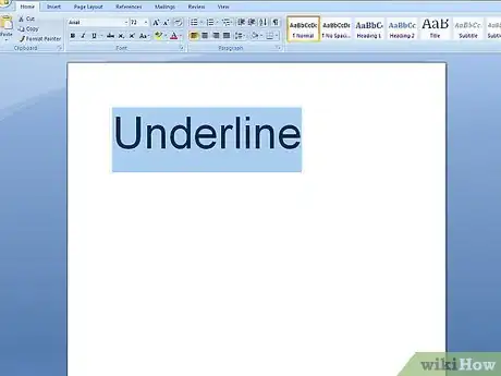 Image titled Underline Step 1