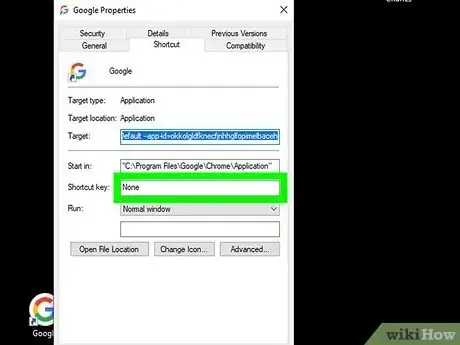 Image titled Add a Google Shortcut on Your Desktop Step 15