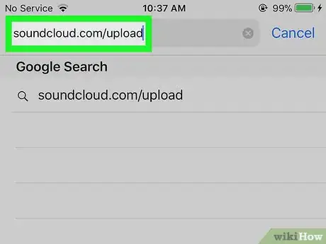 Image titled Upload a Song on Soundcloud on iPhone or iPad Step 2