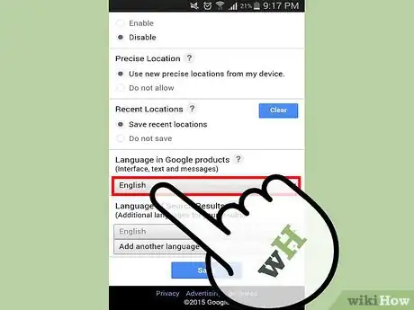 Image titled Change Language on Google Step 8