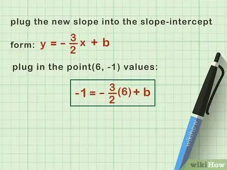 Image titled Find the Equation of a Perpendicular Line Given an Equation and Point Step 4