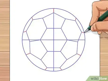 Image titled Draw a Soccer Ball Step 6