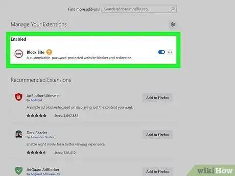Image titled Block and Unblock Internet Sites with Firefox Step 8