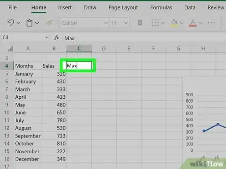 Image titled Show the Max Value in an Excel Graph Step 3