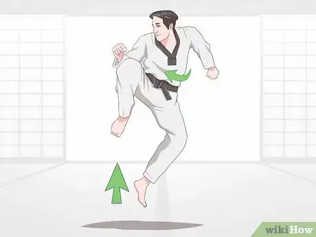 Image titled Execute Jump Kicks (Twio Chagi) in Taekwondo Step 45