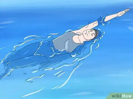Image titled Swim Backstroke Perfectly Step 1