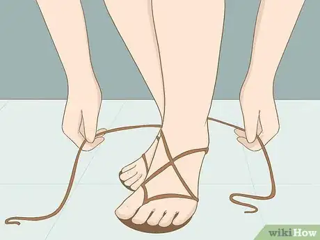 Image titled Tie Gladiator Sandals Step 1.jpeg