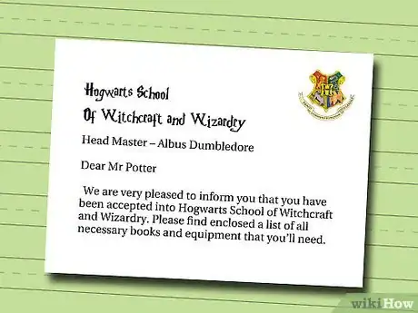 Image titled Write a Harry Potter Acceptance Letter Step 3