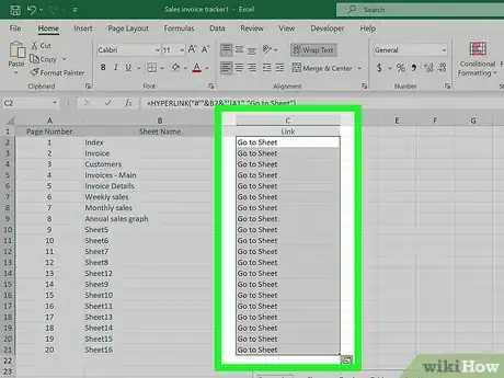 Image titled Create an Index in Excel Step 13