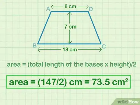 Image titled Calculate the Area of a Trapezoid Step 4