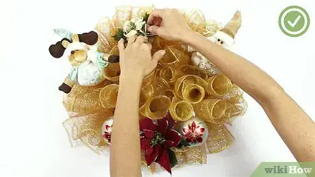 Image titled Make a Deco Mesh Wreath Step 16